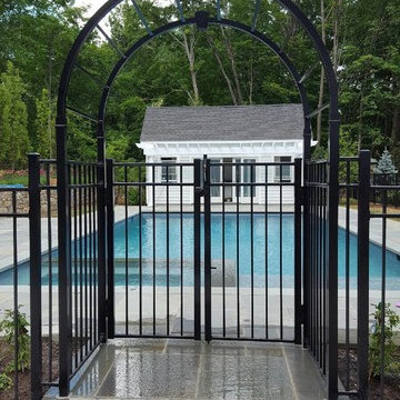 Black Aluminum Arbor & Gate