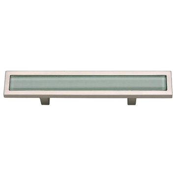 Brushed Nickel Spa Green Pull (ATH231GRBRN)