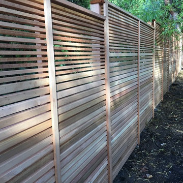 Modern Fence in NW Portland
