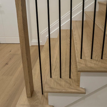 Project #144 | Slightly Curved Transitional Staircase