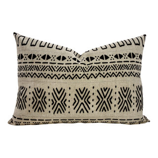 Zigzag Mudcloth Rectangle Pillow - Scandinavian - Decorative Pillows ...