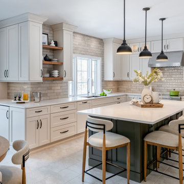 Homestead Hill Drive Kitchen. Bedford