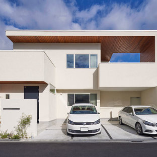 他の地域のモダンスタイルのおしゃれな家の外観の写真