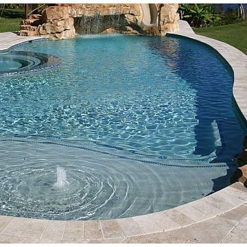 169 - Simple Backyard Pool with Waterslide