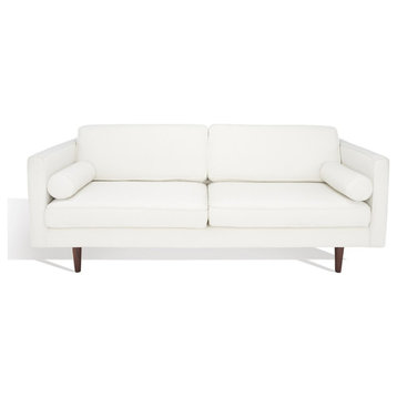 Safavieh Couture Hurley Mid-Century Sofa, White