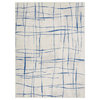 Nourison Whimsicle 6' x 9' Ivory Blue Modern Indoor Area Rug