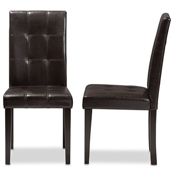 Avery Dining Chair (Set of 2) - Dark Brown