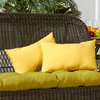 Rectangle Outdoor Accent Pillows, Set of 2, Sunbeam Yellow