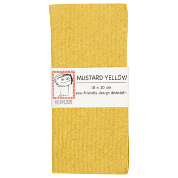 Swedish Dishcloth/Sponge Cloth, Hand Dyed Dark Color, Mustard