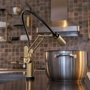Brizo 64244LF-GL Litze SmartTouch Articulating Faucet with Industrial Handle -