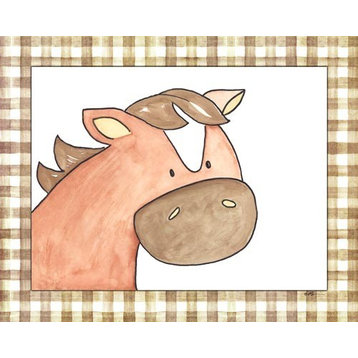 Here's Looking at You - Horse, Ready To Hang Canvas Kid's Wall Decor, 8 X 10