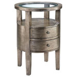 Elk Home - Elk Home Lucan, 26" Table, Hand-Painted Finish - Round accent table, beveled lay in glass top, twoLucan 26 Inch Table Hand-Painted *UL Approved: YES Energy Star Qualified: n/a ADA Certified: n/a  *Number of Lights:   *Bulb Included:No *Bulb Type:No *Finish Type:Hand-Painted