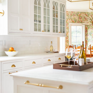 White Kitchen Cabinets in New England