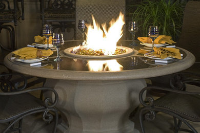 Round Inverted Dining Fire Table