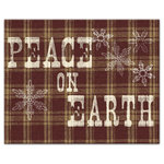 DDCG - Plaid "Peace on Earth" 20"x16" Canvas Wall Art - Spread holiday cheer this Christmas season by transforming your home into a festive wonderland with spirited designs. This Plaid "Peace on Earth" 20x16  Canvas Wall Art makes decorating for the holidays and cultivating your Christmas style easy. With durable construction and finished backing, our Christmas wall art creates the best Christmas decorations because each piece is printed individually on professional grade tightly woven canvas and built ready to hang. The result is a very merry home your holiday guests will love.