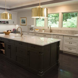 Arlington, VA - Transitional - Muddled Basil Kitchen Island Cabinets - Kitchen Cabinetry