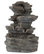 Tabletop Water Fountain With Cascading Rock Waterfall and LED Lights