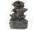 Tabletop Water Fountain With Cascading Rock Waterfall and LED Lights