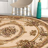 Well Woven Timeless Le Petit Palais Traditional Medallion Ivory Rug 7'10" Round
