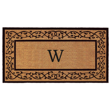 Calloway Mills Abbington Monogram Doormat, 30"x48", Letter W