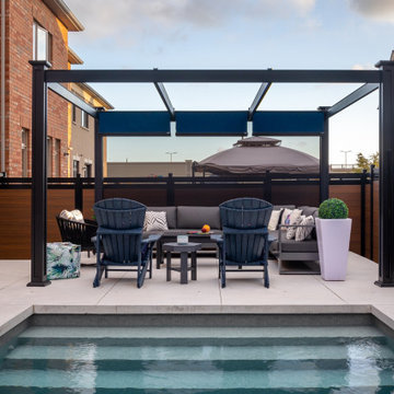 Modern Design Brightens Small Backyard