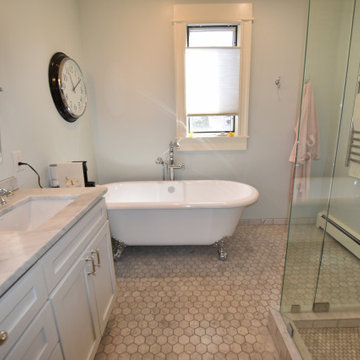 Transitional Kitchen, Master and Guest Bath Update in Historical Denver Square