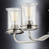Luxury French Country Chandelier, Brushed Nickel, UHP3780