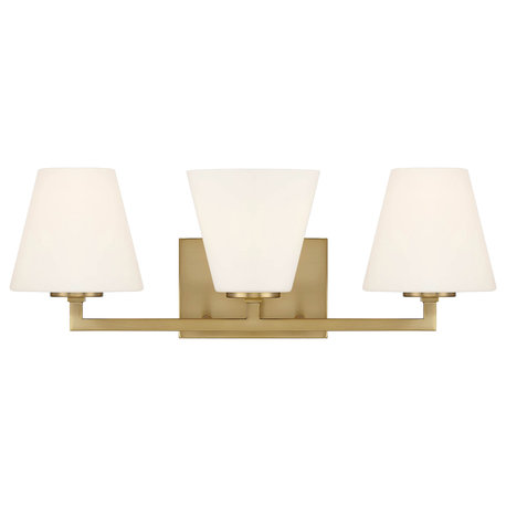 Designers Fountain D255M-3B Palmyra 3 Light 24"W Vanity Light - Brushed Gold