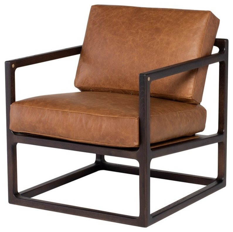 Hades Occasional Chair Desert Leather Transitional Armchairs And