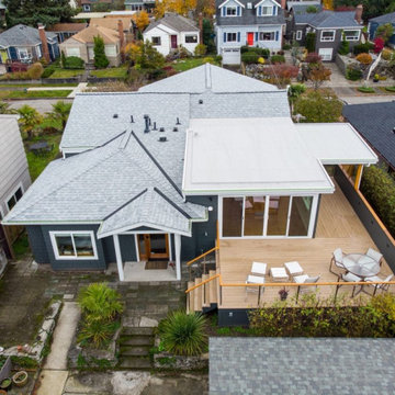 Alki Kitchen, Living Room, & Deck