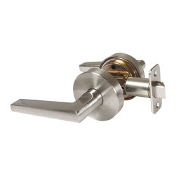 Designers Impressions - Designers Impressions Madison Design Satin Nickel Passage Door Lever - Door Levers