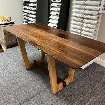 Contemporary Walnut & Ash Conference Table