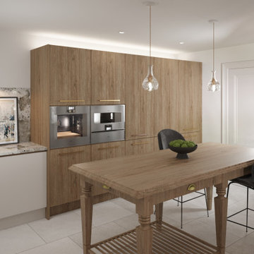 Contemporary Oak Kitchen