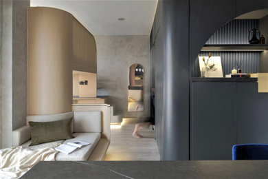 Inspiration for a contemporary living room remodel in Other