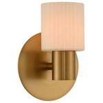 Kalco - Harlowe 6x8" 1-Light Transitional Wall-Light by Kalco - From the Harlowe collection  this Transitional 6Wx8H inch 1 Light Vanity will be a wonderful compliment to  any of these rooms: Bathroom; Vanity; Spa; Powder Room