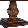 Dining Table Philippe Tuscan Italian Square Pedestal Base Rustic