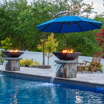 Pembroke 20'x44' PermaCrete Vinyl Liner In Ground Swimming Pool