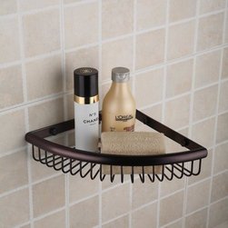 Oil Rubbed Bronze Triangular Soap Holder ORB1002 - Bathroom Accessories