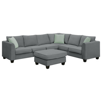 Gewnee Sectional Sofa Couches Living Room Sets, Gray