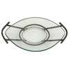 Modern Clear Tempered Glass Serving Bowl 68541