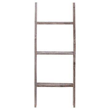Jolene Reclaimed Barn Wood Rustic Ladder, 3'