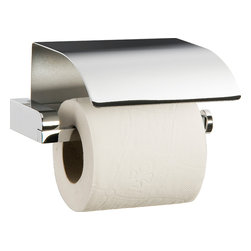 Musa paper holder with lid. Polished chrome. - Toilet Accessories