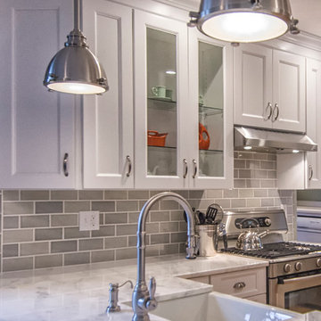 Transitional White Kitchen