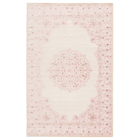Jaipur Living Malo Medallion Pink/White Area Rug, 5'x7'6"
