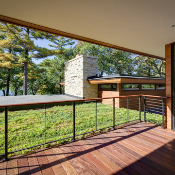 North Lake - Chenequa, WI - Modern Home with Lake View and Green Roof
