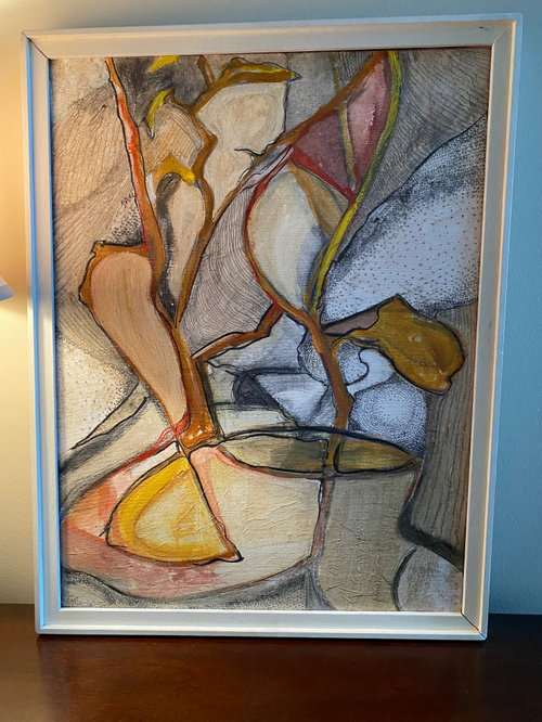 What color frame for this abstract painting?