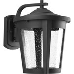 Progress Lighting - Progress Lighting 1-17W LED Wall Lantern, Black - Large LED Wall lantern with contemporary styling and clear seeded glass. 120V AC replaceable LED module, 1,211 lumens, 3000K color temperature and 90+ CRI.