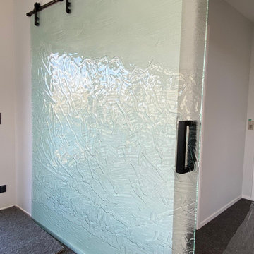 Remarkables Slumped Glass Sliding Door
