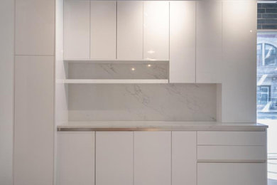 Minimalist kitchen photo in Chicago