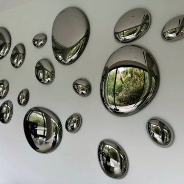 3D Drops Wall Decor Compositions Silver